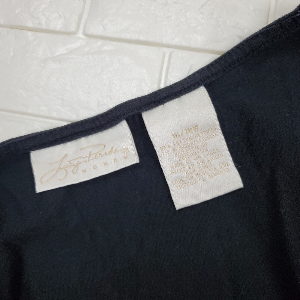Lucy Bride Black Plus Size Blouse | Casual Women’s Top - Picture 5 of 6
